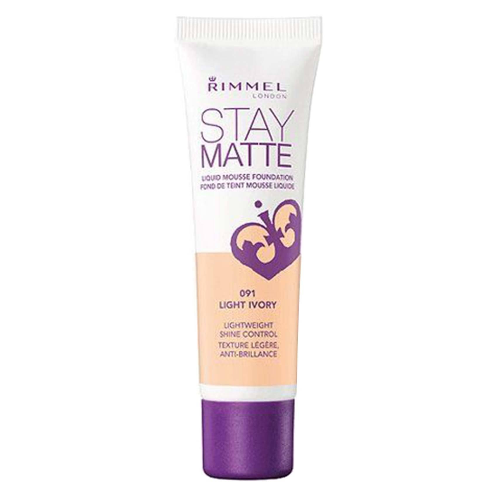 Rimmel London Stay Matte Liquid Mousse Foundation Light Ivory 30ml